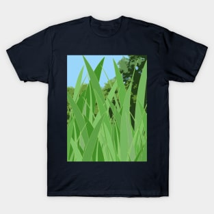 Waterside bank reeds T-Shirt